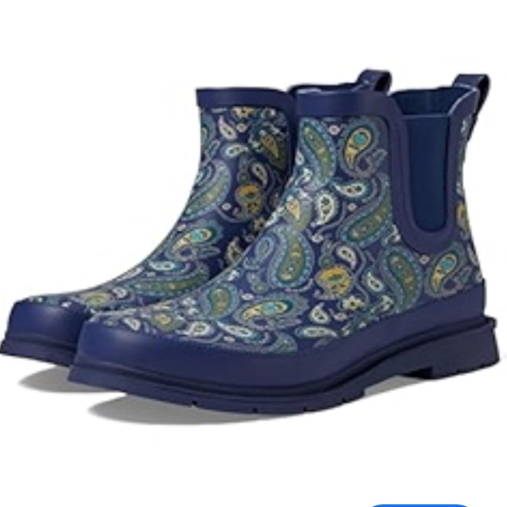 🆕Western Chief Sz 10 Women’s Chelsea Rain Boot in Paisley Blue